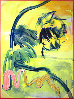 OT (das Gelbe), 2018, acrylic on canvas, 200 x 150 cm