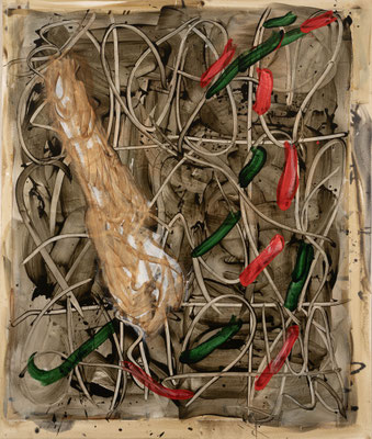 Primitivo, 2024, acrylic on canvas, 155x130 cm