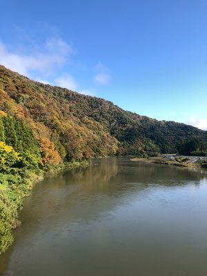 阿賀野川ライン(釣浜橋からの阿賀野川)