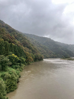 阿賀野川ライン(釣浜橋からの阿賀野川)