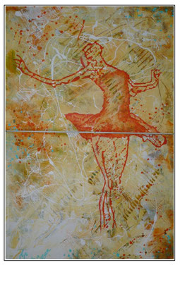 'Dance with me #2' Size: 83x123x3