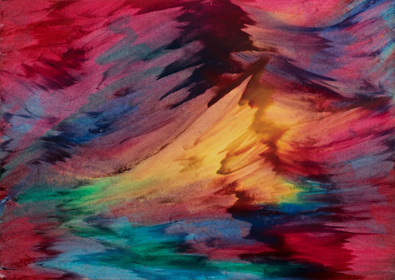 Leuchtende Welt, Papier, 29,7 x 42 cm