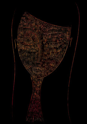 Paloma, Papier, 29,7 x 42 cm