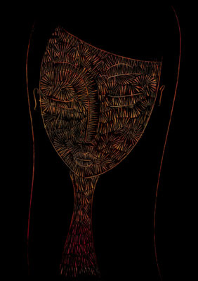 Paloma, Papier, 29,7 x 42 cm