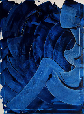 Blaue Träume, 60x80 cm