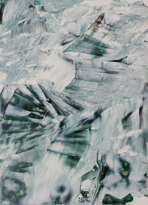 Berghütte im Winter, 22,1x30,9 cm