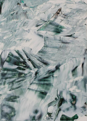 Berghütte im Winter, 22,1x30,9 cm