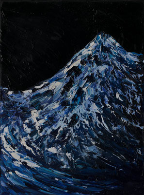 Gletscher und Berg, 30x40 cm