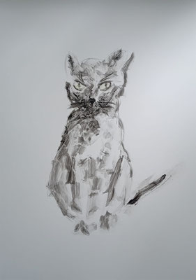 Katze 5 ("Maus"), 34x48 cm