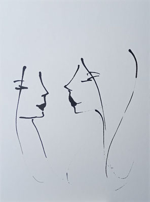 Die Zwei 4, 30x40 cm