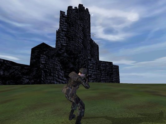 Castle Ares, kleine 3D Burg, voll begehbar.