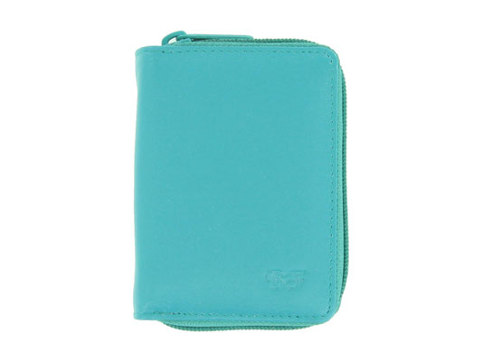 Kreditkartenetui mit Reisverschluss - Petrol