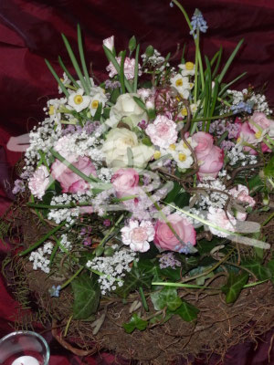 Trauer Pflanzung mit Steckblumen Einfach Blume