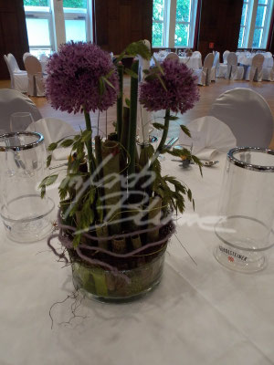 Hochzeitstischdeko Alium Einfach Blume
