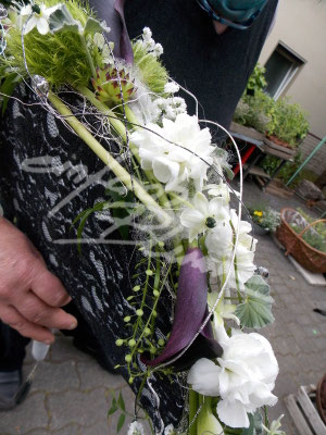 Faecherbrautstrauß Seite Einfach Blume