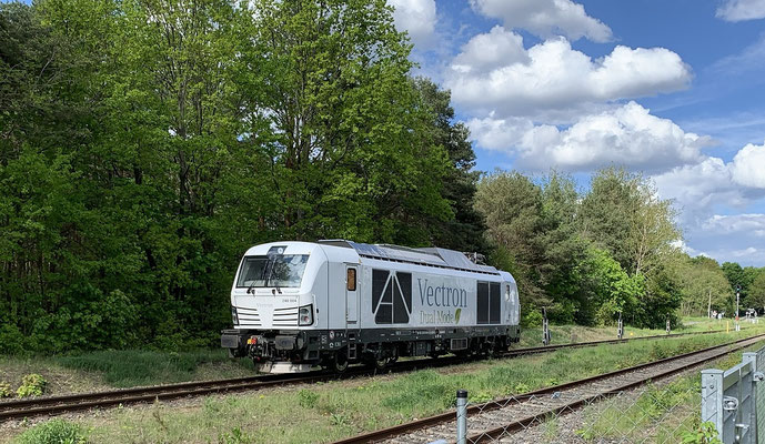 17.05.2021: Siemens Vectron DualMode 248 004 auf Probefahrt