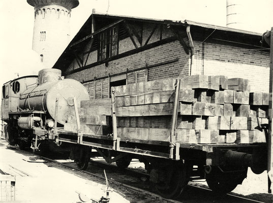 ca. 1986: Dampfspeicherlok im Einsatz