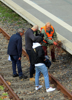 Dreharbeiten der ARD in Zernsdorf, 2019