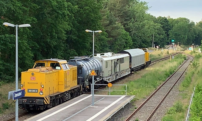 Der Giftzug im Bahnhof Zernsdorf,  15.06.2021