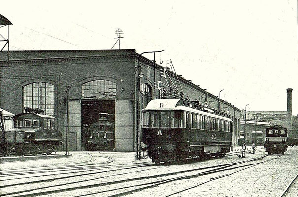 1901: Drehstrom-Triebwagen A der AEG im Werk Hennigsdorf