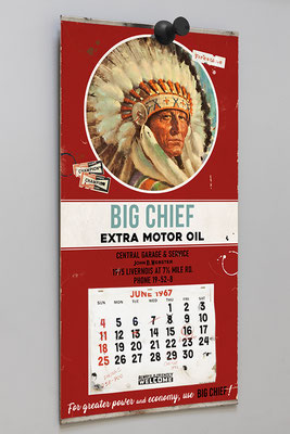 BIG CHIEF Collage papier et techniques mixtes sur plaque aluminium Dibond 5mm, 110 cm x 60 cm, livré avec support de fixation, son épingle XXL en impression 3D   2023