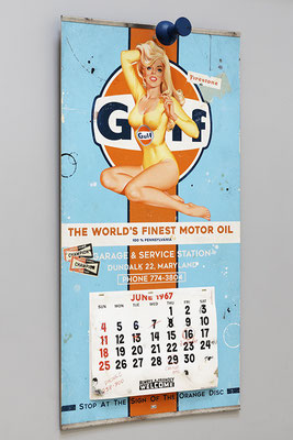 GULF 1967 Collage papier & techniques mixtes 110 cm x 60 cm  2022