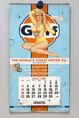 GULF 1967 Collage papier & techniques mixtes 110 cm x 60 cm  2022