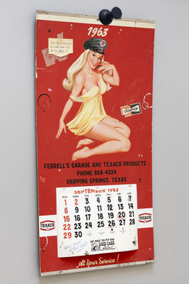 TEXACO 1963 Collage papier & techniques mixtes 110 cm x 60 cm  2022