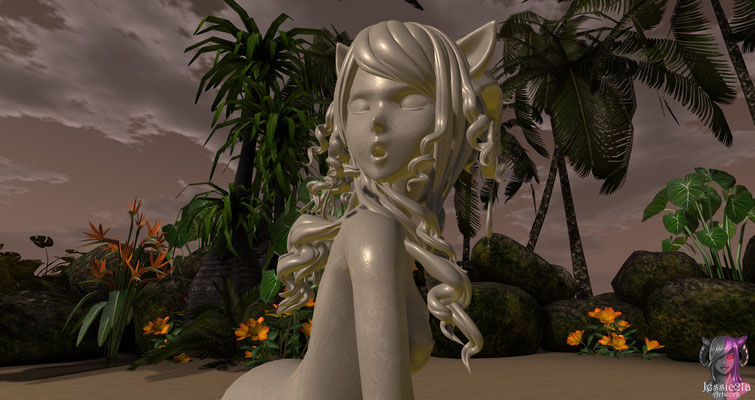 The Statue on the Beach - Second View