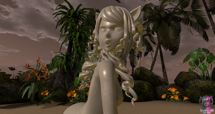 The Statue on the Beach - Second View