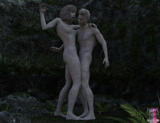 Surprised Statues
