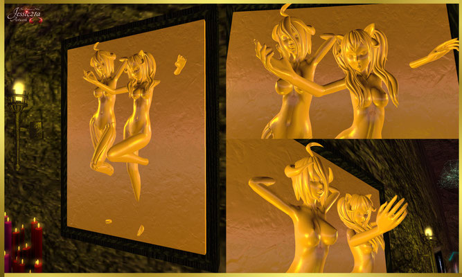 Golden Wall Decoration