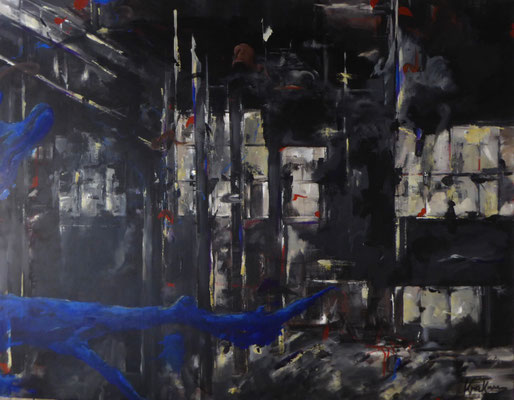 "Blue Motion"  110 x 140 Acryl a. Lw