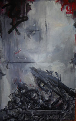 o.T. 220x140 Acryl a. Lw.