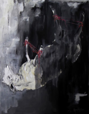 Stille, 140 x 110   Acryl a. Lw. 