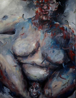 o.T 160x120 Acryl a. Lw.