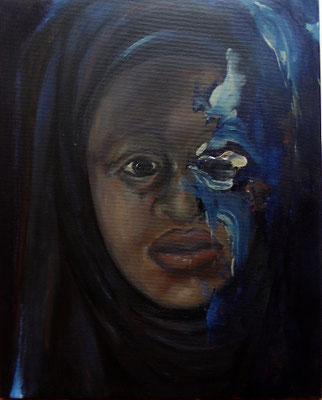 o.T 50x40 Acryl a. Lw.