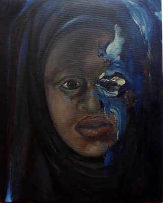 o.T 50x40 Acryl a. Lw.