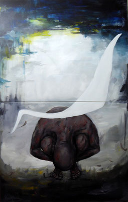  o.T. 220x140 Acryl a. Lw.