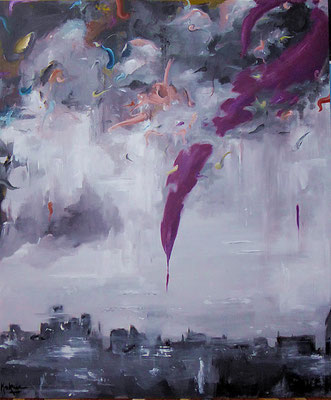 "one more morning" 190x160 Acryl a. Lw.