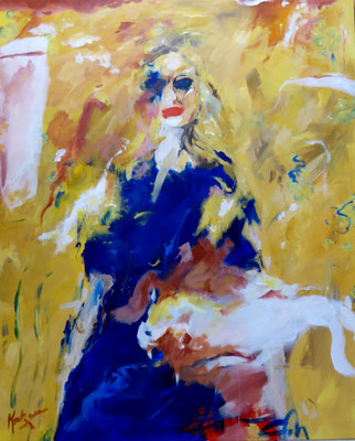 "Blue Motion"  140 x 115 Acryl a. Lw