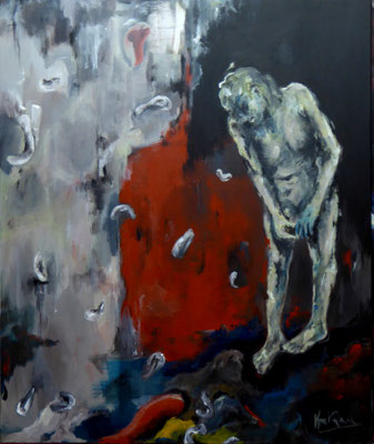 "Überraschung" 120x100 Acryl a. Lw.