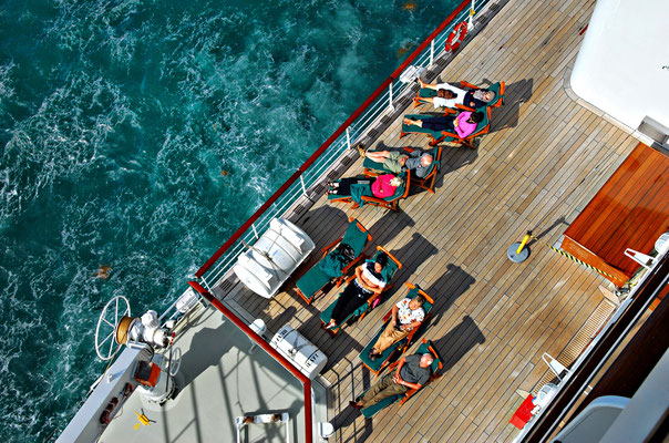 An Bord der Queen Mary 2