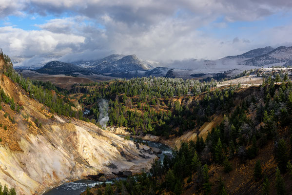Fire and ice im Yellowstone National Park