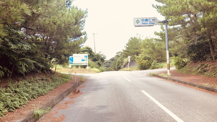 グーグルは看板から左折ですが直進！　　Google tells you to turn left at the sign, but go straight!　　谷歌告訴你在標誌處左轉，但你卻直走！　　구글은 간판에서 좌회전이지만 직진!