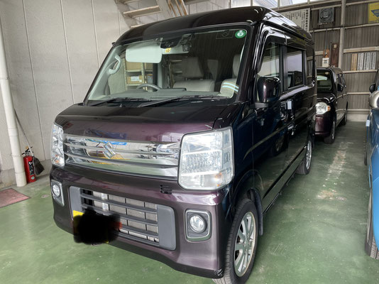 エブリｲワゴンをカーセンサーでご覧になったお客様が知立市からご来店くださってご購入してくださいました♪