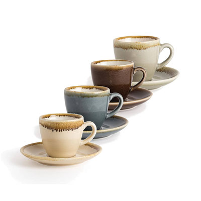 Espresso Tasse GP344 Olympia Kiln aus handbemaltem Porzellan. In verschiedenen Größen und Farben erhältlich.