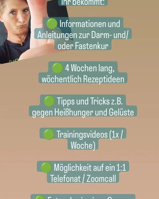 Online Darm- und Fastenkur, begleitete Ernährungsberatung in der Gruppe