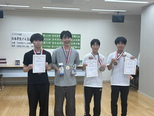 全日本学生けん玉選手権大会　表彰者