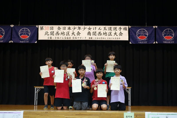 男子の部　表彰者